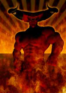 The Devil Burning in Hell
